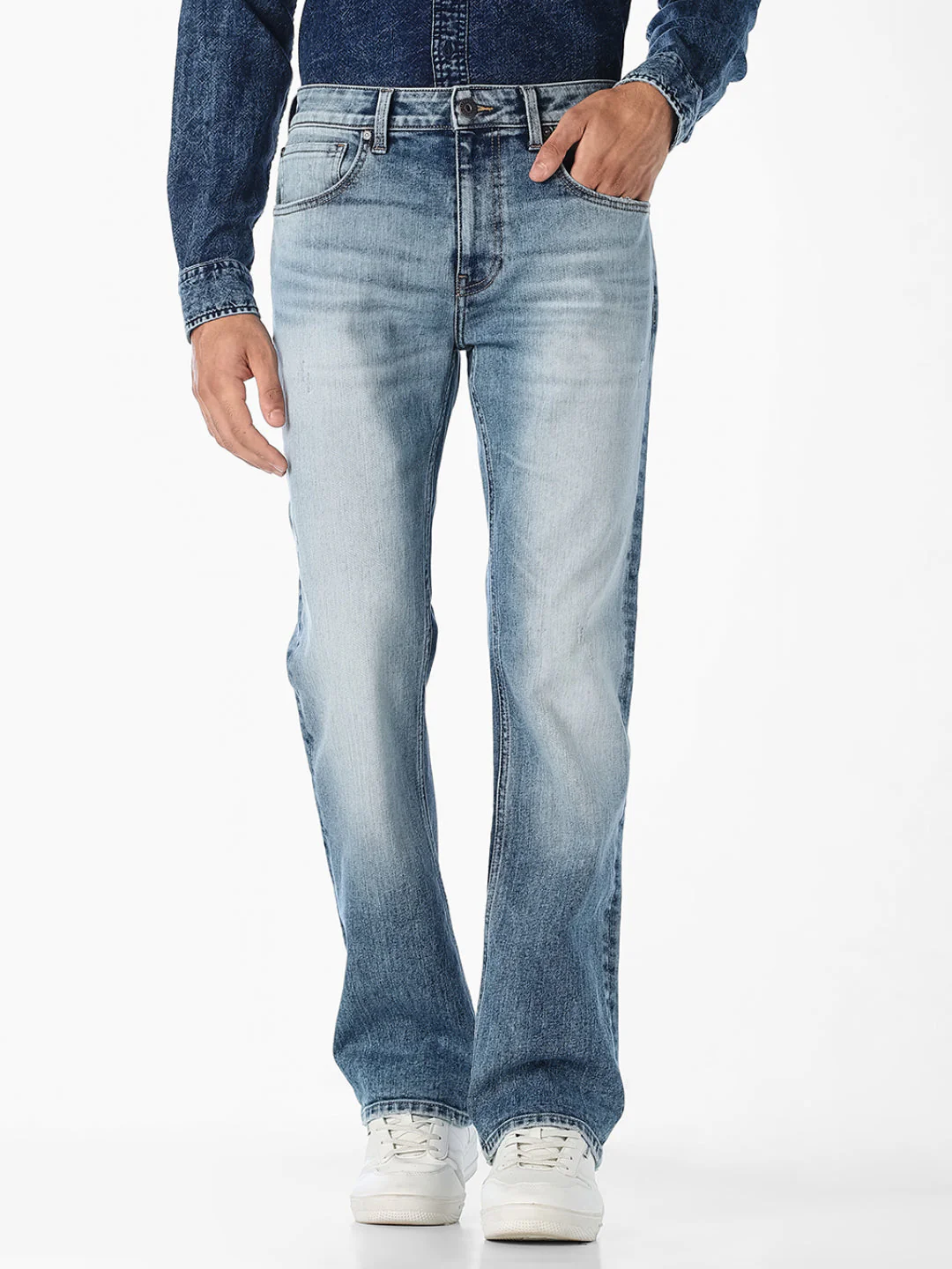 Light Blue Cliff Bootcut Jeans