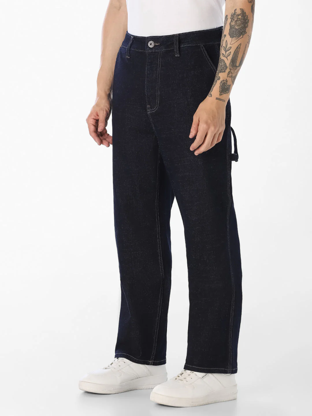Dark Blue DARIO Loose Fit Jeans - Image 2