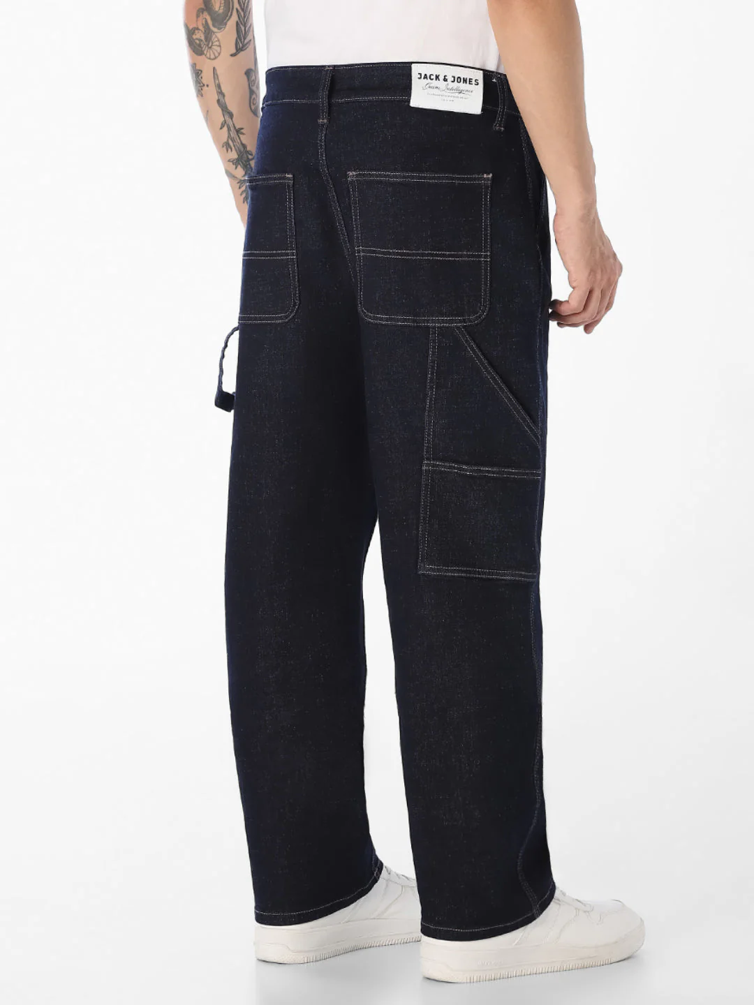 Dark Blue DARIO Loose Fit Jeans - Image 3