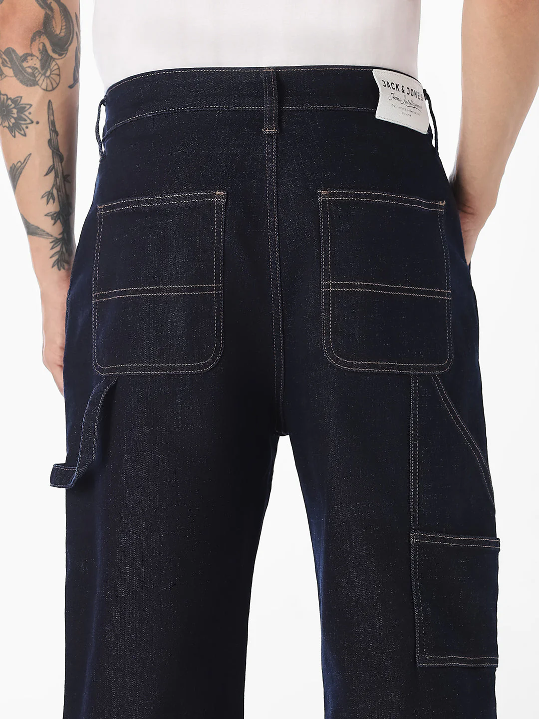Dark Blue DARIO Loose Fit Jeans - Image 4