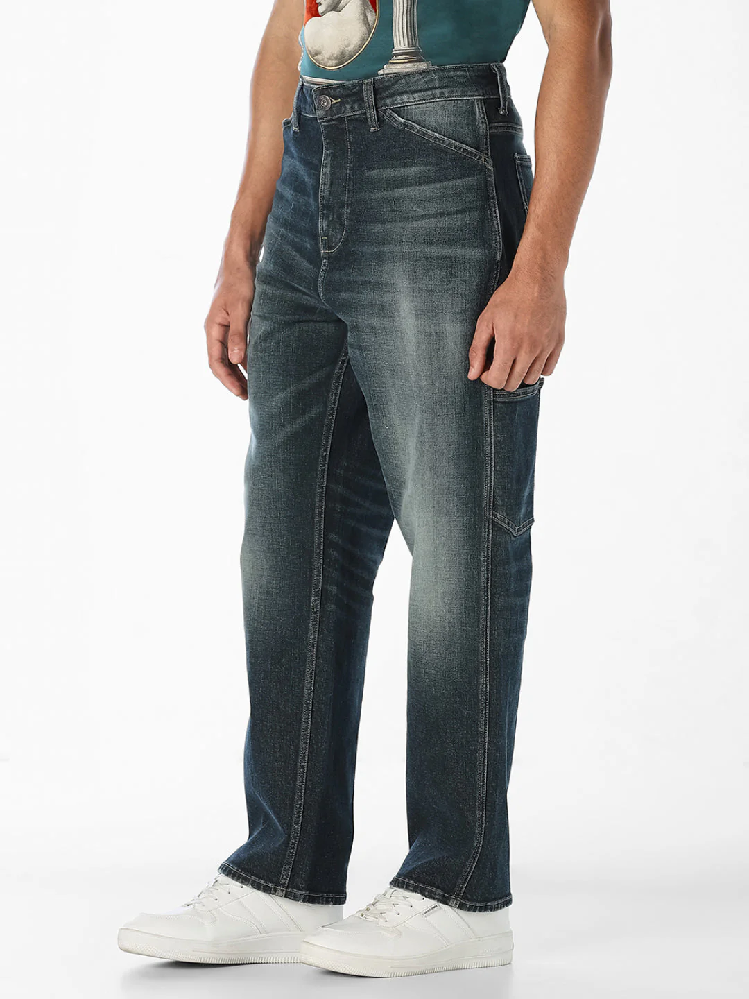 Dark Wash DARIO Loose Fit Jeans - Image 2