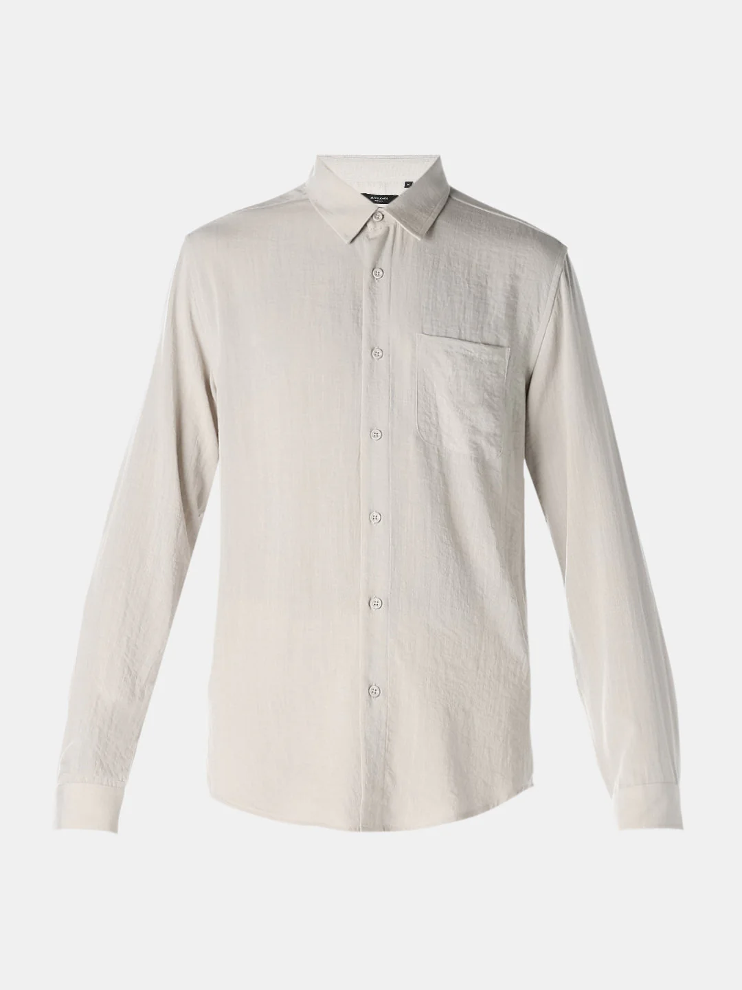 Off-White Solid Shirt - Image 7