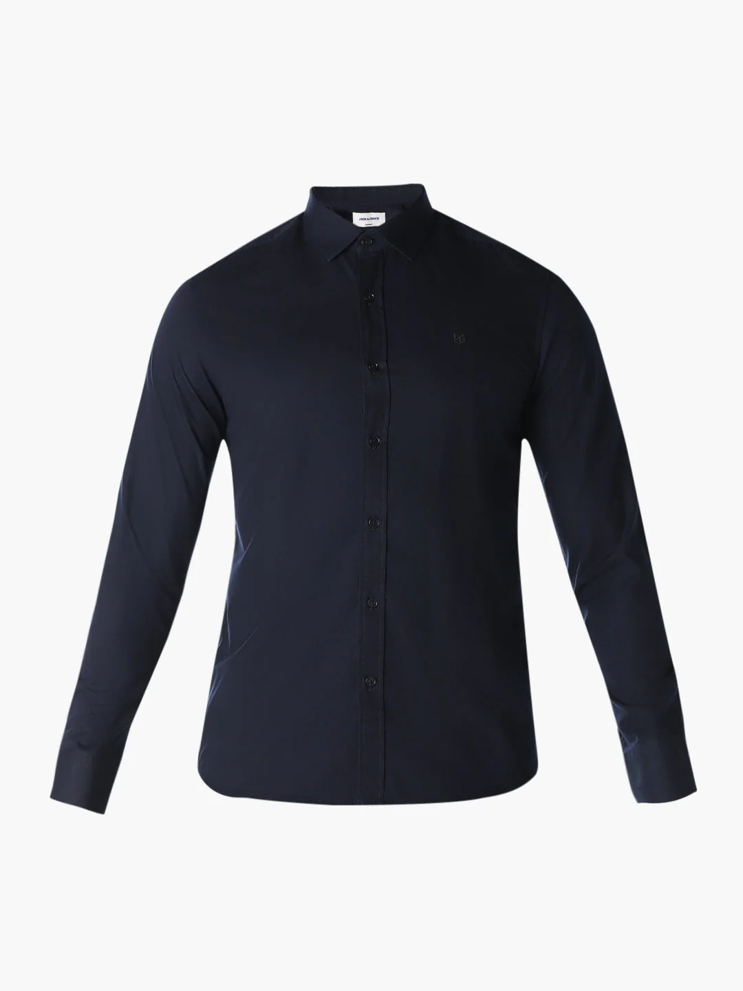 Navy Blue Slim Fit Formal Shirt - Image 7