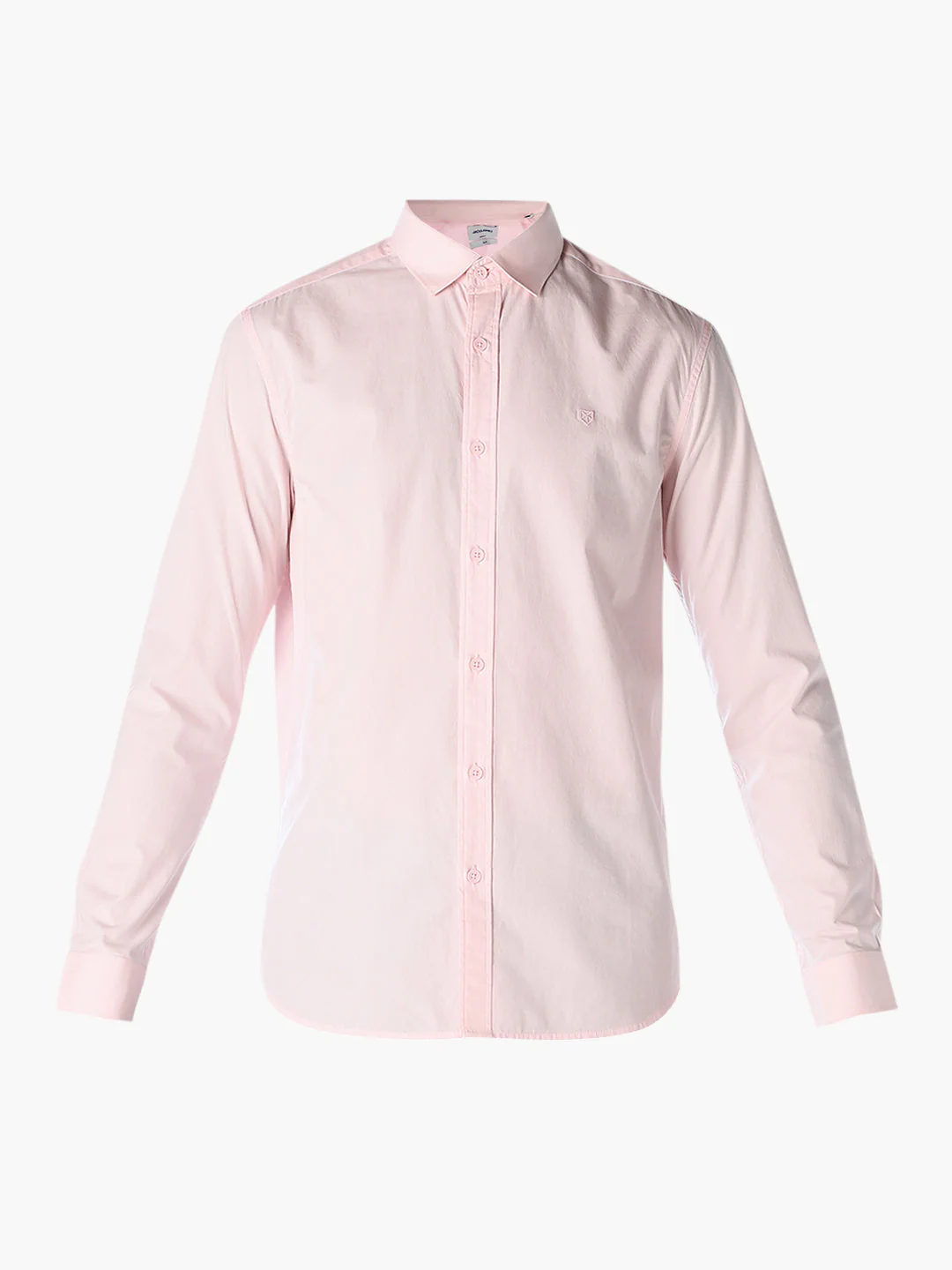 Light Pink Cotton Slim Fit Shirt - Image 7