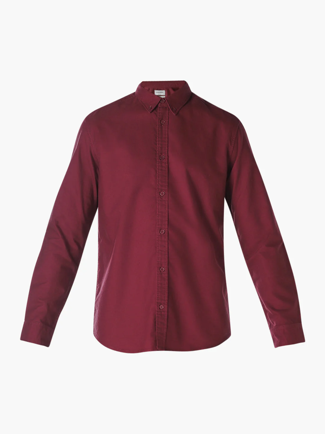 Maroon Cotton Slim Fit Shirt - Image 7