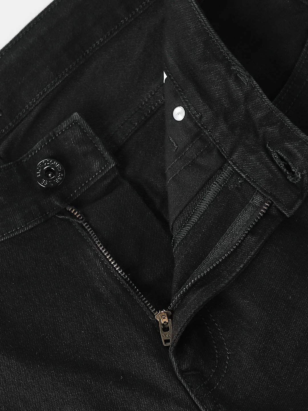 Black Low Rise Clark Regular Fit Jeans - Image 5