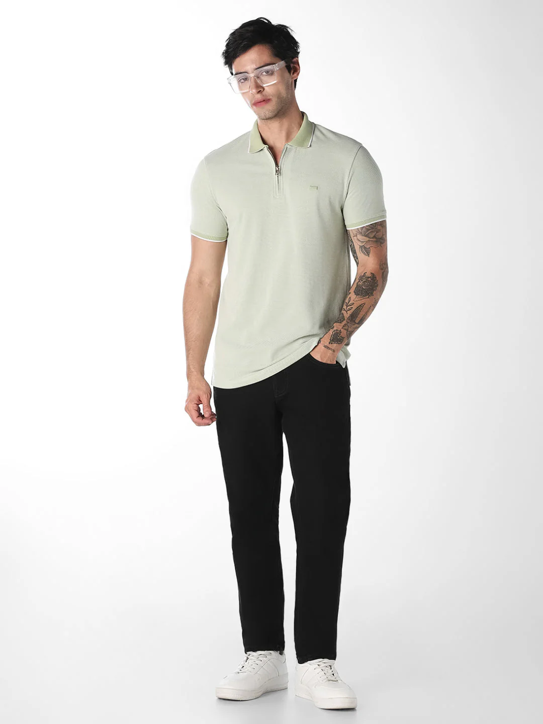 Black 5 pocket Slim Fit Jeans - Image 6