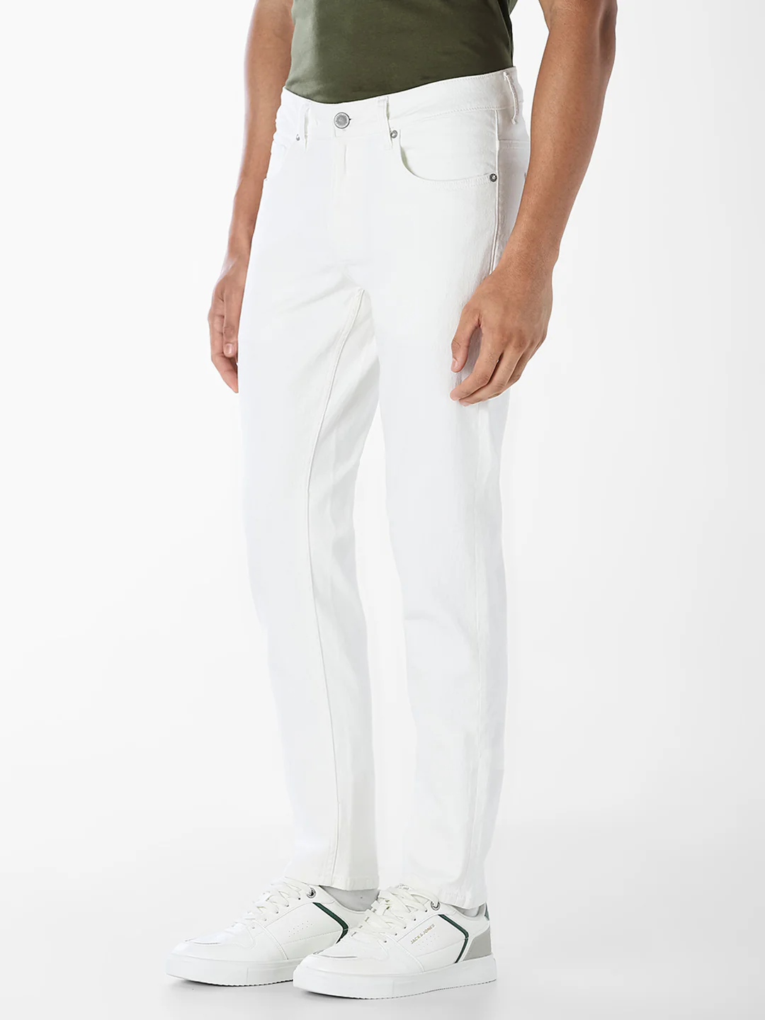 White Glenn Slim Fit Jeans - Image 2