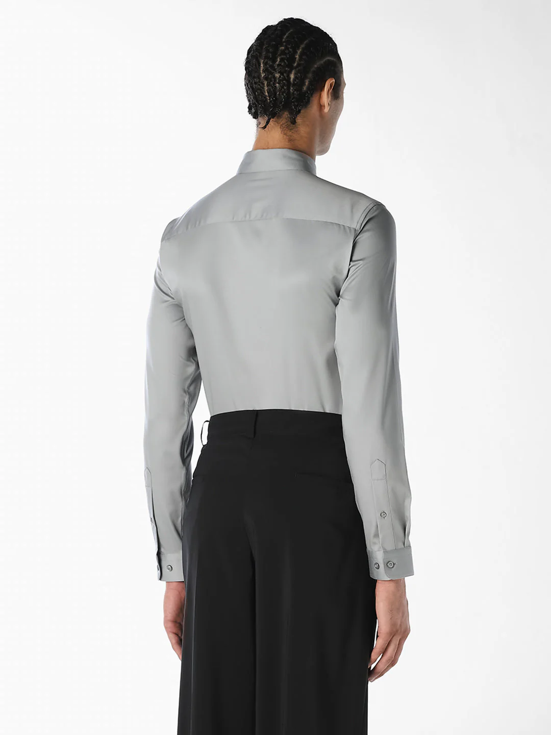 Light Grey Formal Full Sleeves Shirt - Image 4