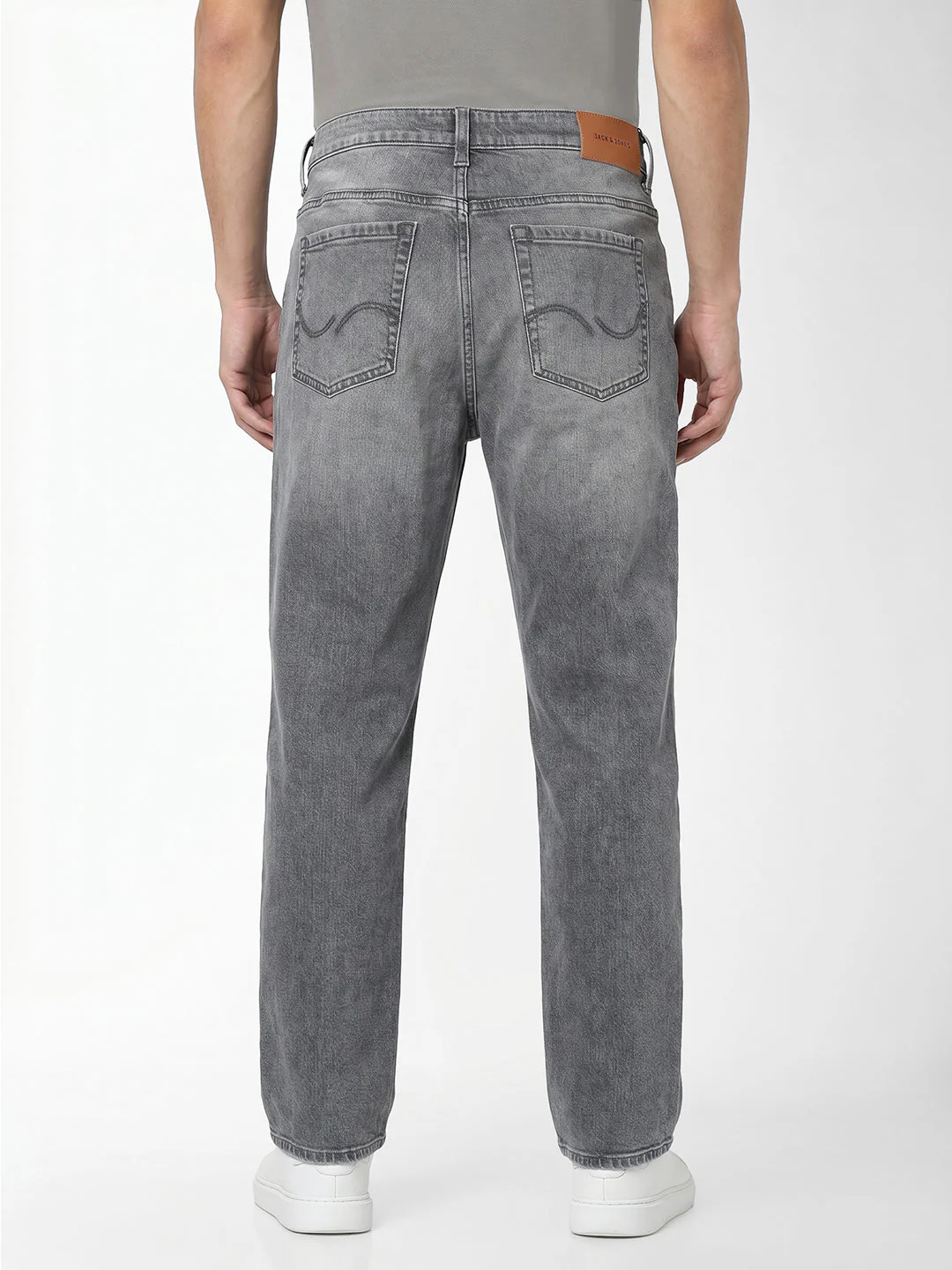 Grey Washed Dario Loose Fit Jeans - Image 3