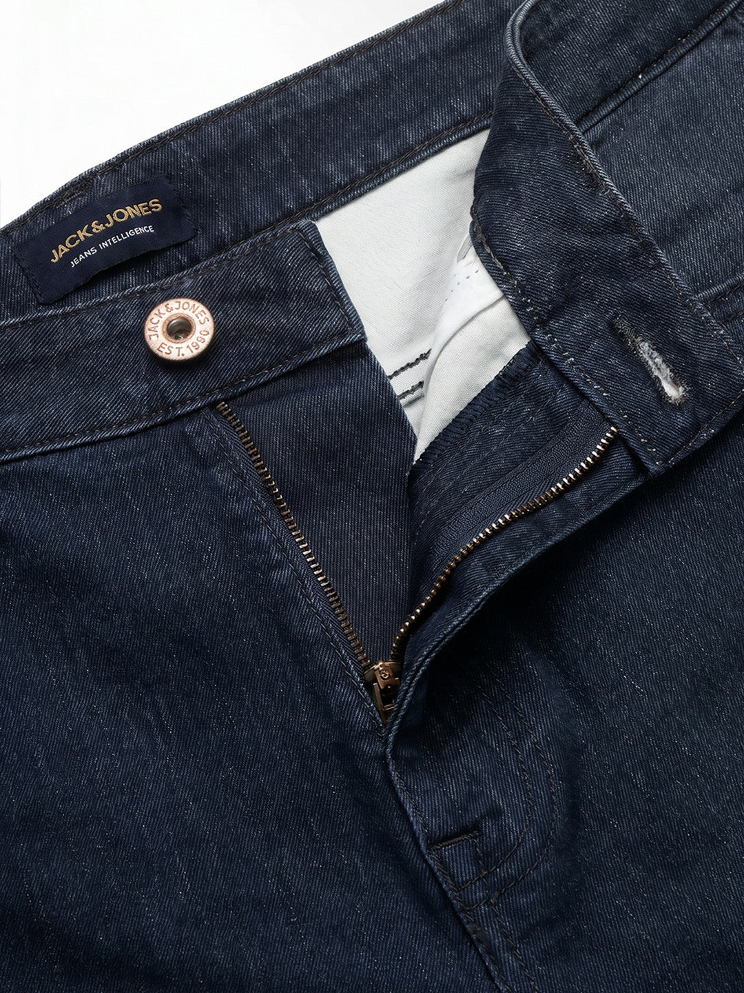 Dark Blue Washed Dario Loose Fit Jeans - Image 5