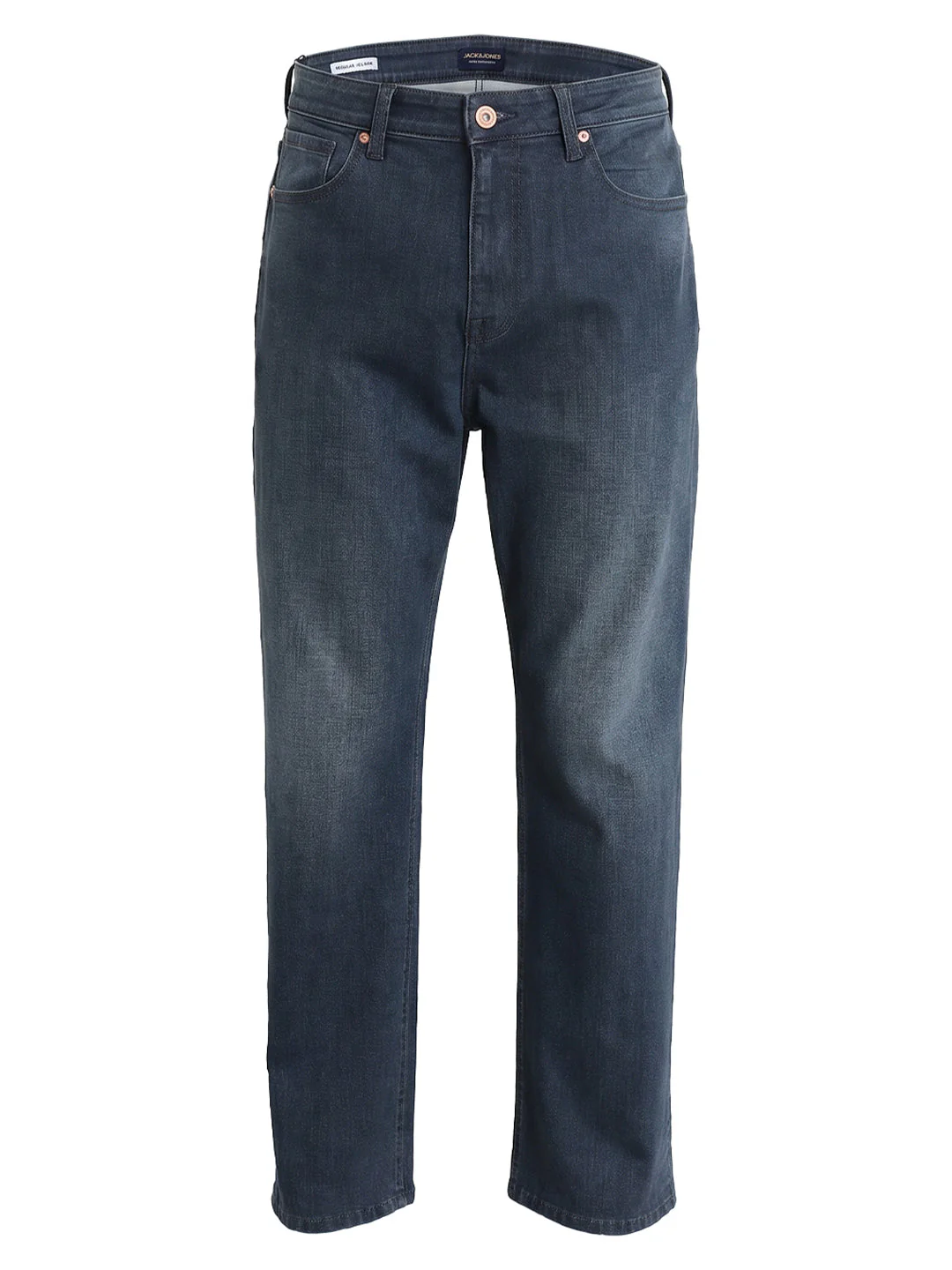Dark Blue Washed Dario Loose Fit Jeans - Image 7