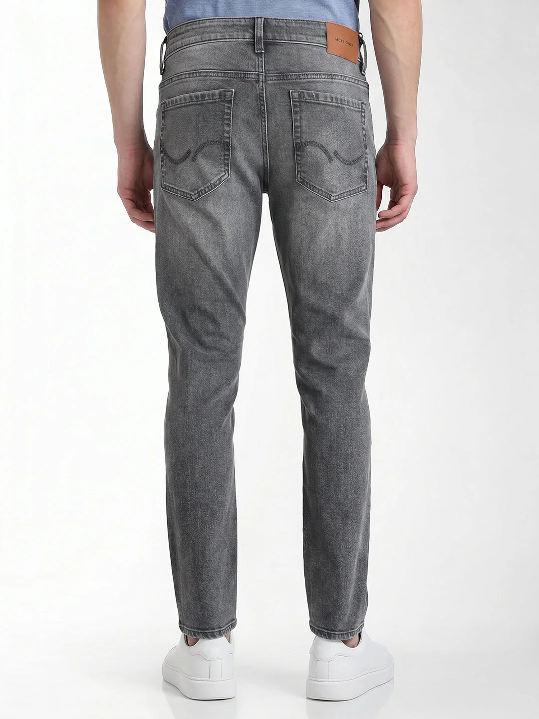Grey Washed Glenn Slim Fit Jeans - Image 3