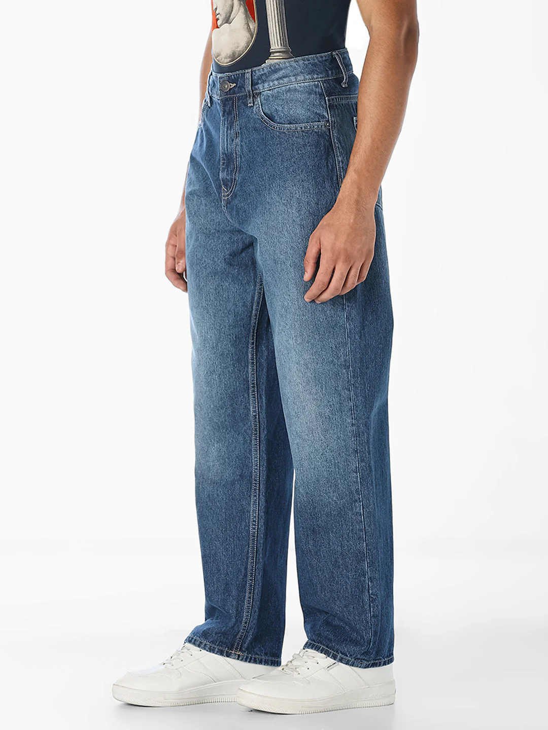 Blue Dario Loose Fit Jeans - Image 2